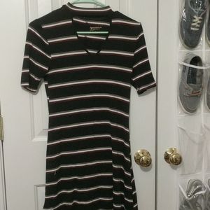 Stripped T-shirt Dress